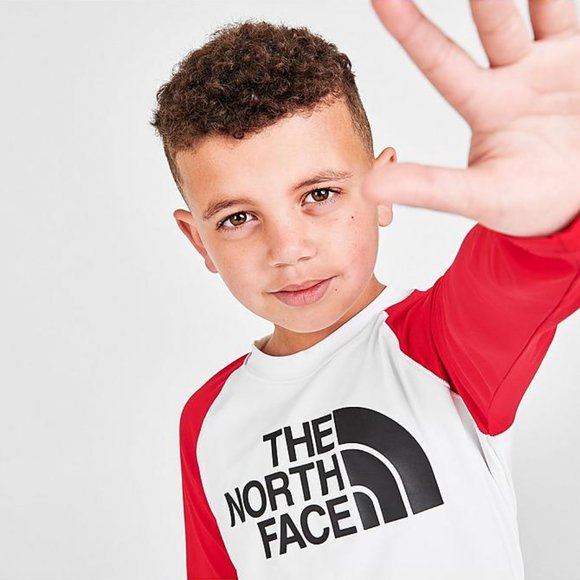 NWT THE NORTH FACE Toddler Little Kid Long-Sleeve Top Shorts Sun Swim Set UPF 50 - Picture 4 of 11